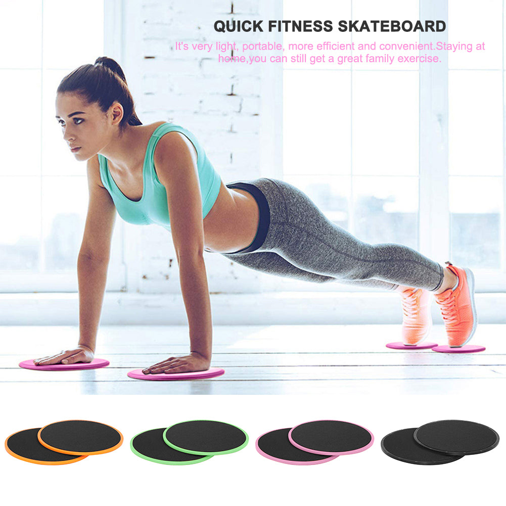 1 Pair Abdominal Core Training Exercise Equipment Fitness Glide Plate Sports Sliding Disc Body Exercises Training Slide Pad - The Mobility Kit