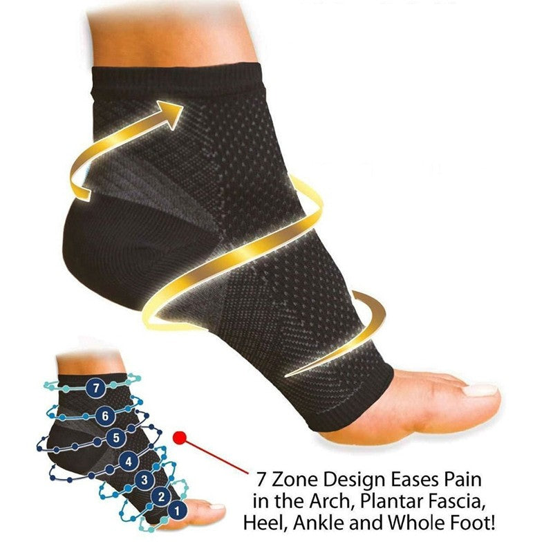 Anti-Fatigue Compression Foot Sleeve Sock 1 PAIR - The Mobility Kit