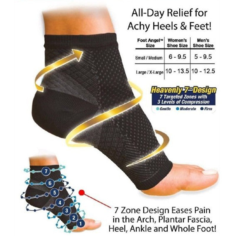 Anti-Fatigue Compression Foot Sleeve Sock 1 PAIR - The Mobility Kit